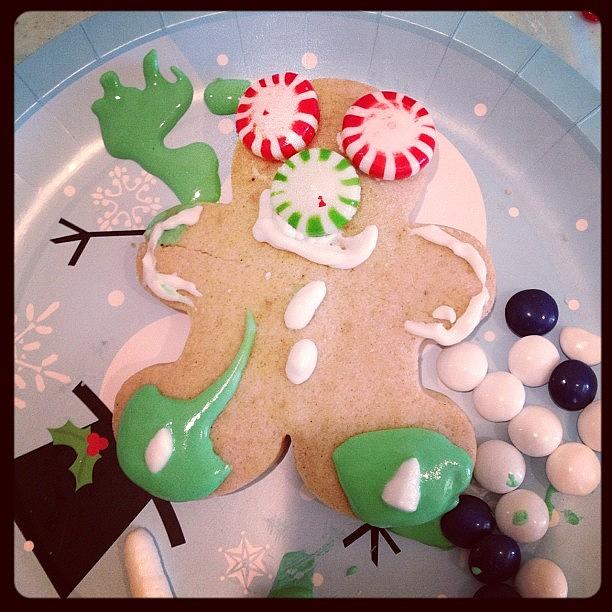Gingerbread Cookie Decorating Photograph by H Town