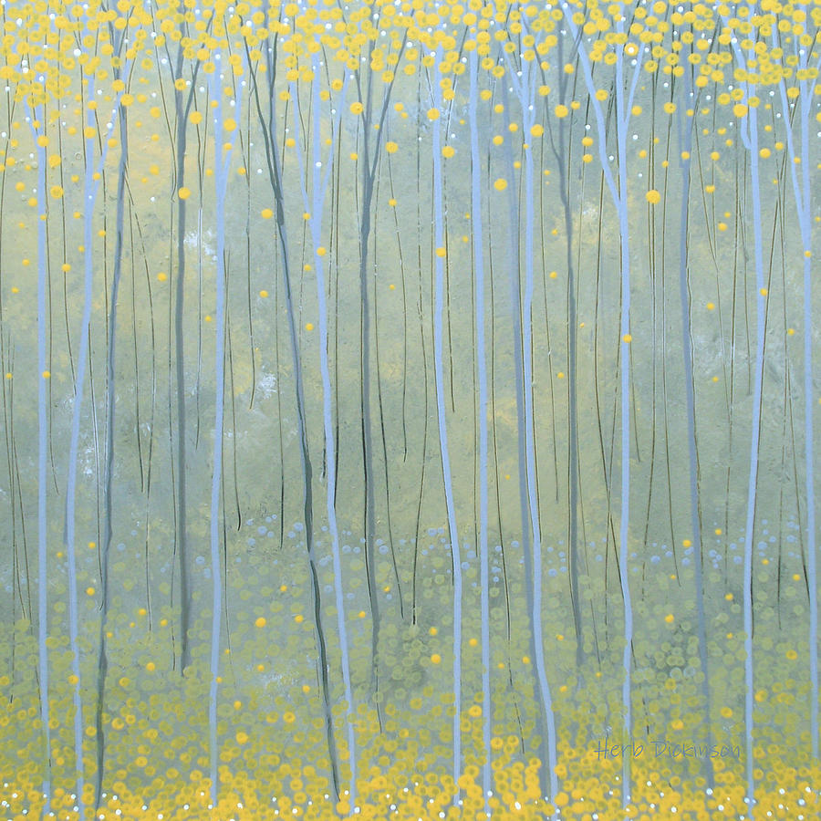 Ginko Forest Painting by Herb Dickinson