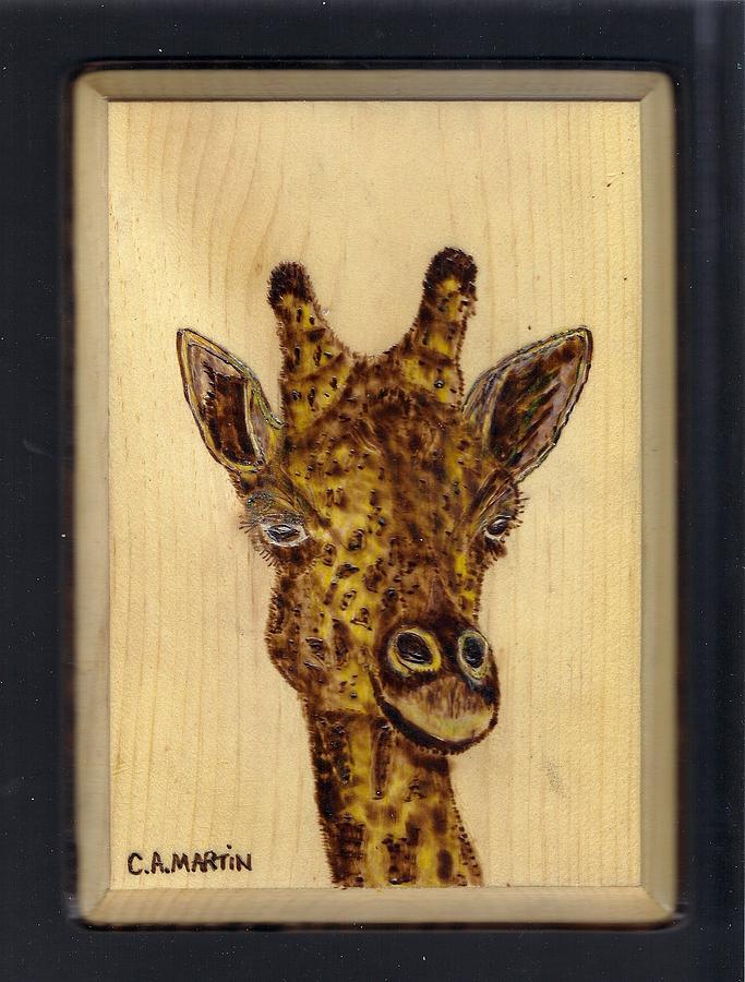 Giraffe Pyrography By Clarence Butch Martin Pixels