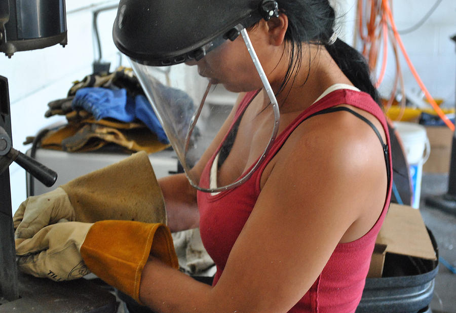 Girl at Work Photograph by Steve Sperry