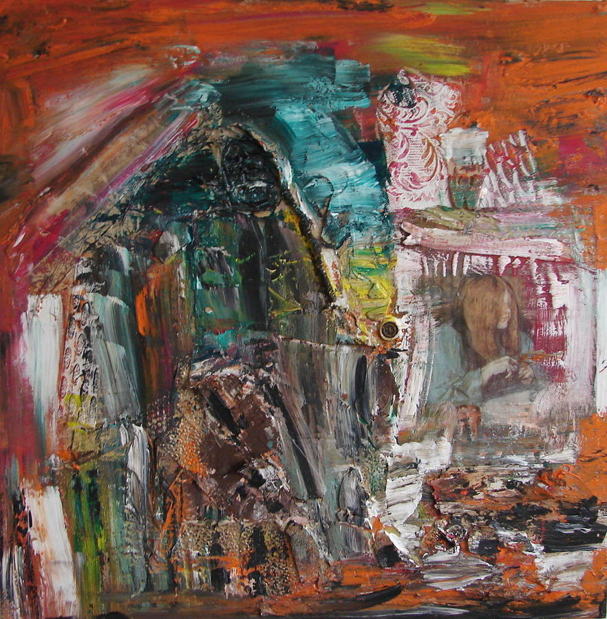 Girl in hiding Painting by Rivka Waas Fine Art America