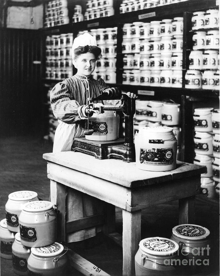 Girl Weighing Preserves Photograph by Photo Researchers, Inc.