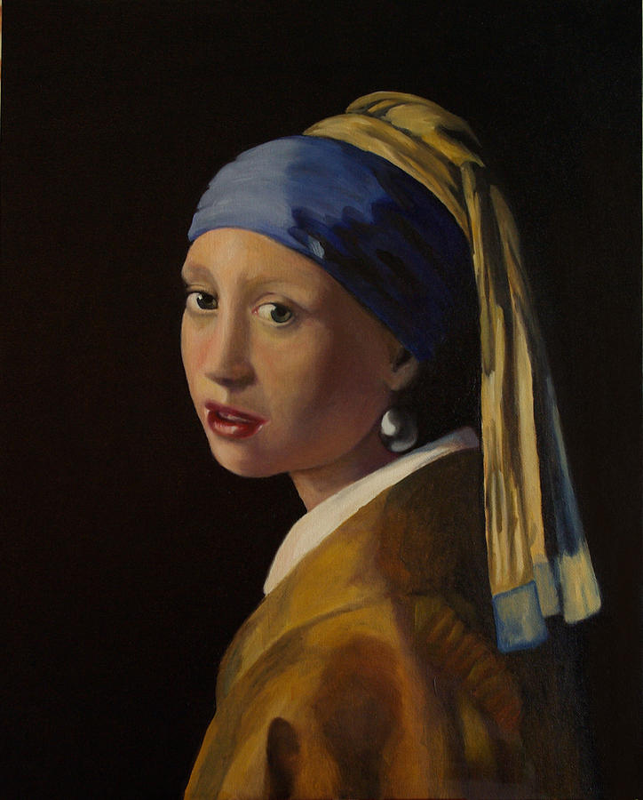 Girl with Pearl Earring Painting by L Antram - Fine Art America