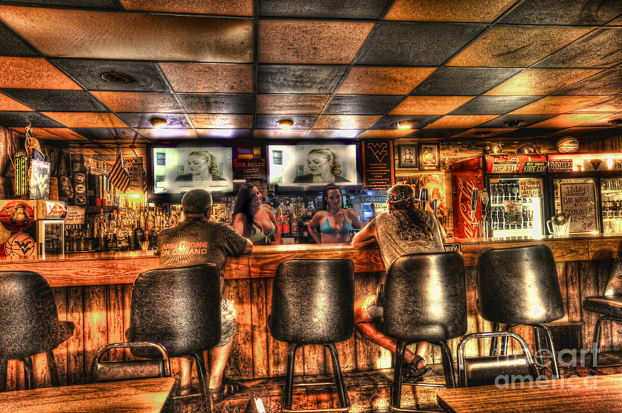 Girls in bar Photograph by Dan Friend