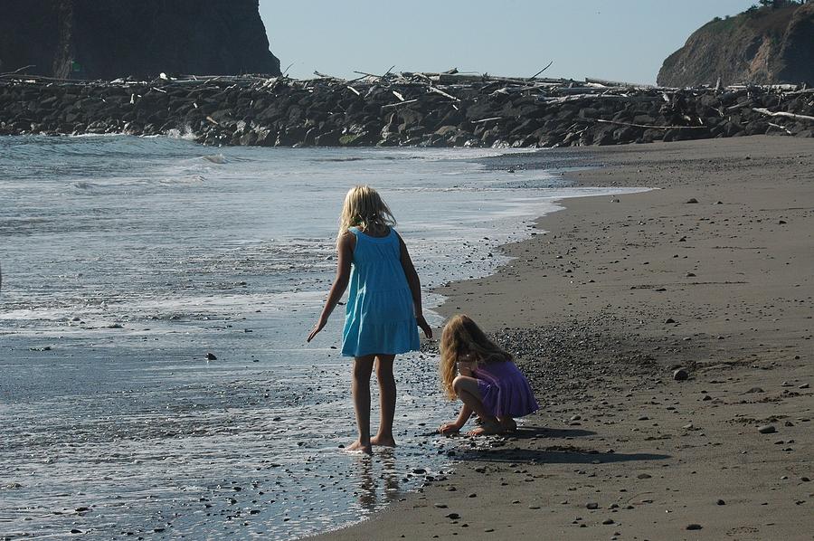 Girls on the Beach Photograph by Wanda Jesfield