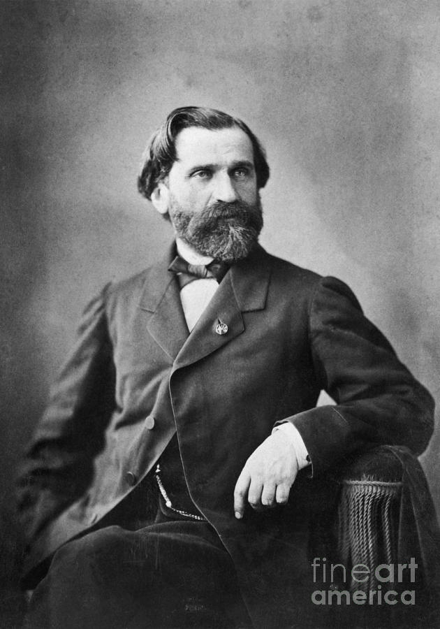 Giuseppe Verdi Photograph by Photo Researchers
