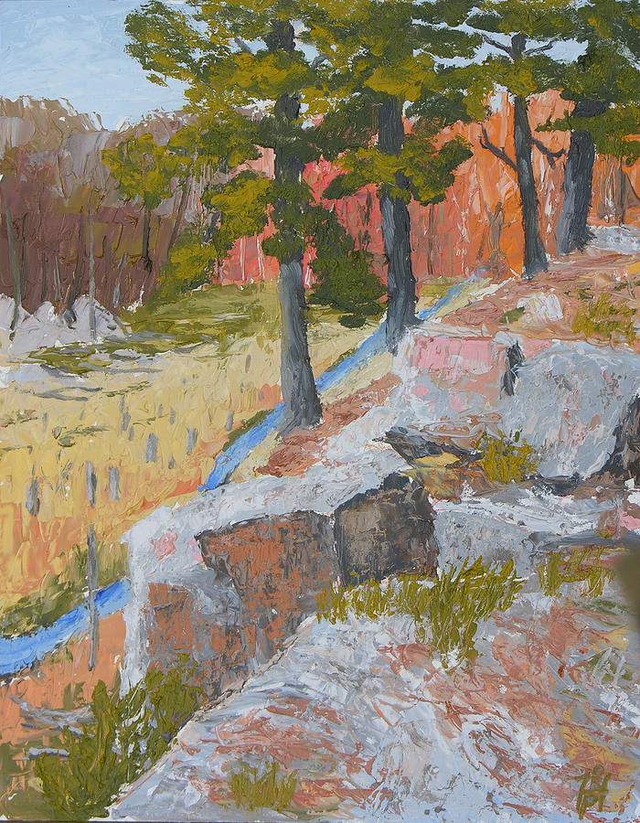 Glacial Gorge Painting by Robert P Hedden