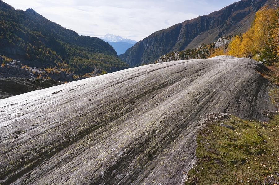 Bend Photograph - Glacial Striation, Switzerland by Dr Juerg Alean