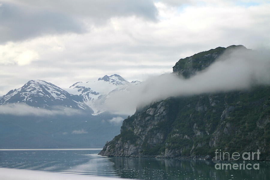 Glacier Bay in Fog Photograph by Pamela Walrath