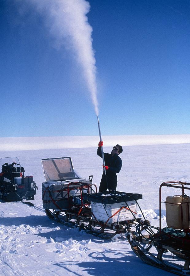 Antarctican Photograph - Glaciology Research by David Vaughan