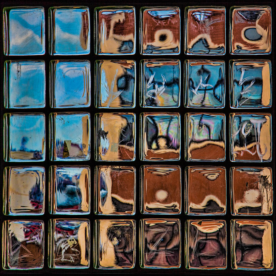 Glass Brick Abstract Photograph by Chris Lord