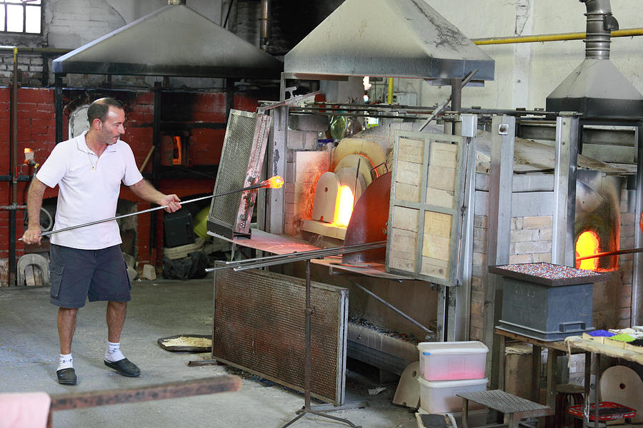 Glass manufacture in Murano Photograph by Paul Cowan