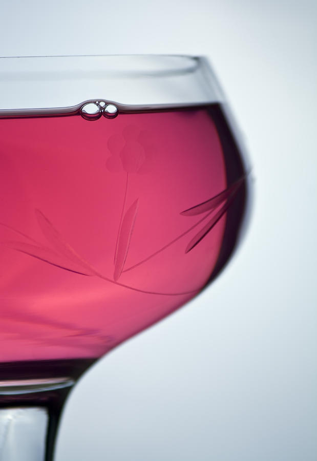 Glass of Rose Photograph by VJ Lair