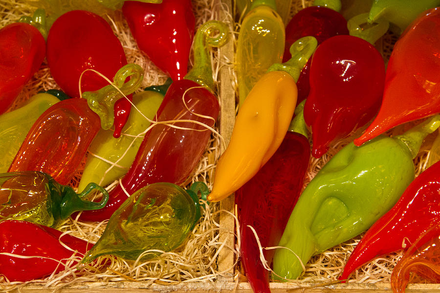 Glass Peppers Photograph by Roger Mullenhour