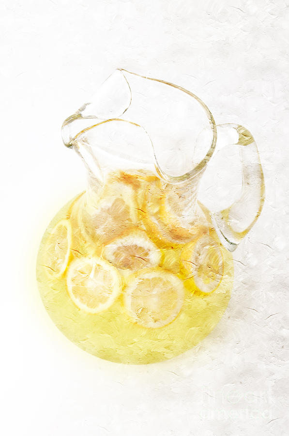 Glass Pitcher of Lemonade Photograph by Andee Design