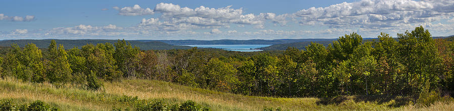 Glen Photograph - Glen Lake Panorama by Twenty Two North Photography