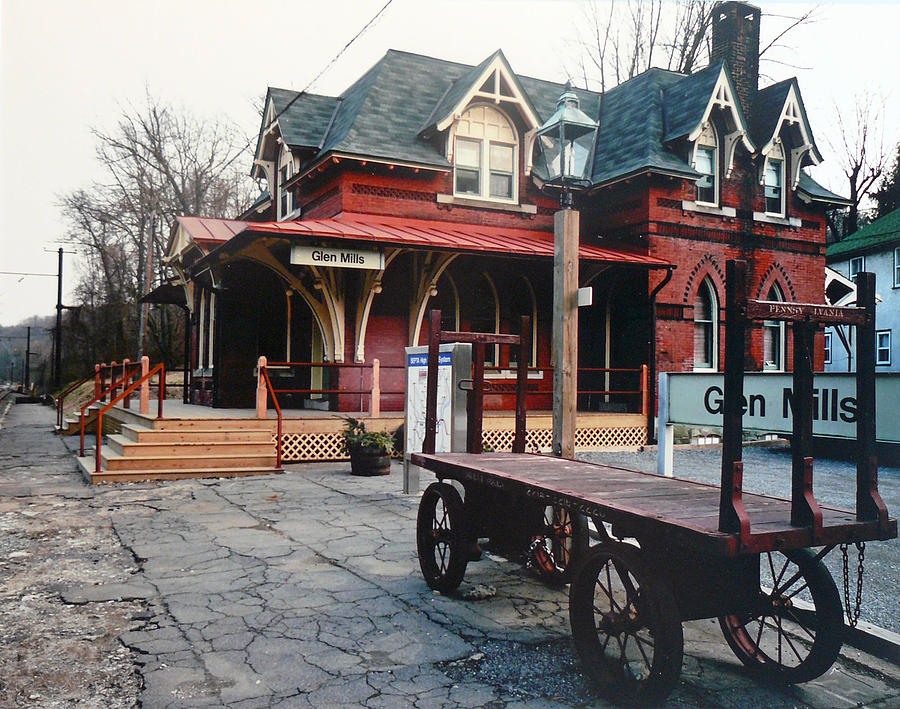 Glen Mills Train Station Photograph