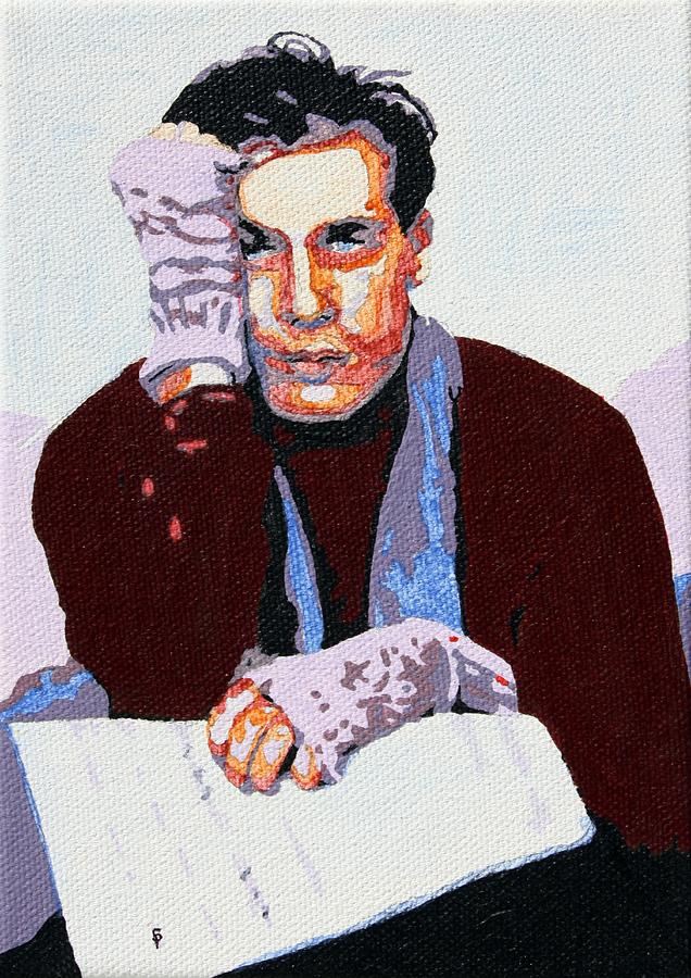 Glenn Gould 1965 Painting by Sheri Parris