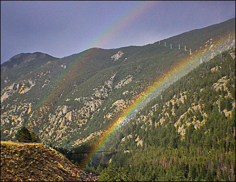 Mountain Photograph - Glenwood Springs Double Blessings Rainbow 4 by DankLilli Art And Photography