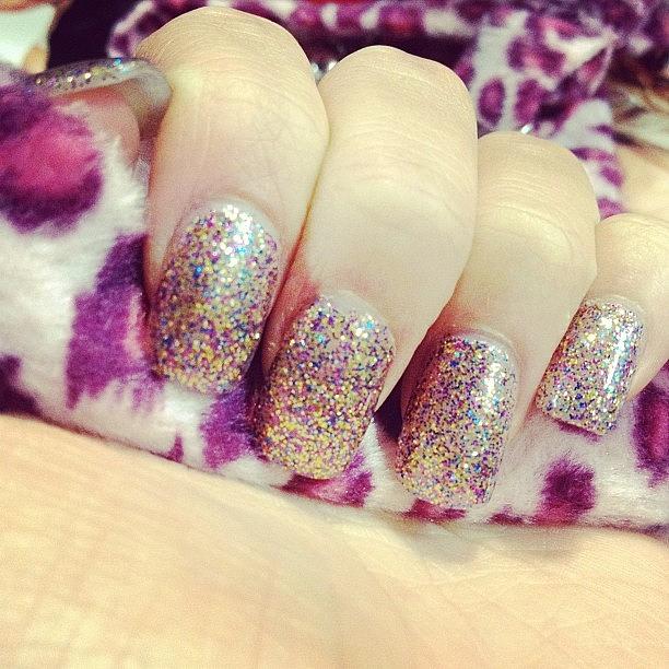 Nail Photograph - #glitter #nails by Charlotte Fortin