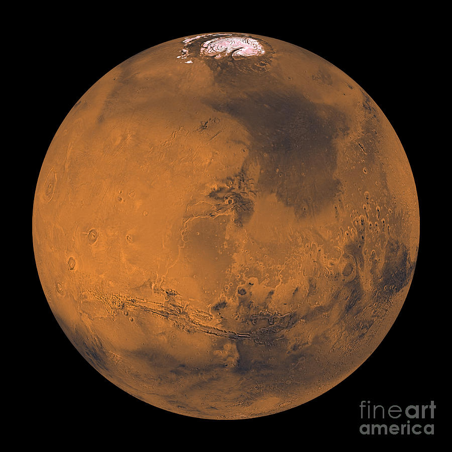 Global Color View Of Mars Photograph by Stocktrek Images