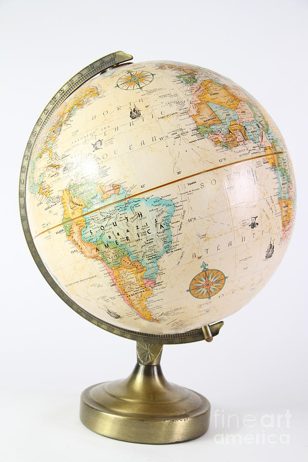 Globe Photograph by Photo Researchers, Inc.