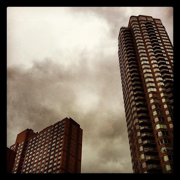 Sky Photograph - Gloomy Day - View Of The New Gotham by Arnab Mukherjee