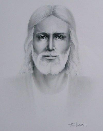 Jesus Christ Drawing - Glorified Christ by Tom Hansen
