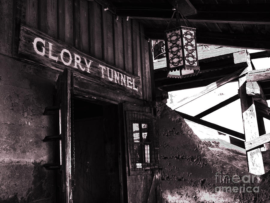 Glory Tunnel Mine Entrance in Calico California Photograph by Susanne Van Hulst