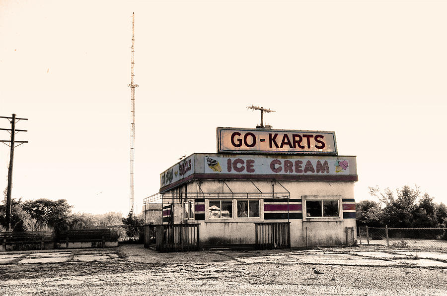 Ice Cream Photograph - Go-Karts - Wildwood New Jersey by Bill Cannon