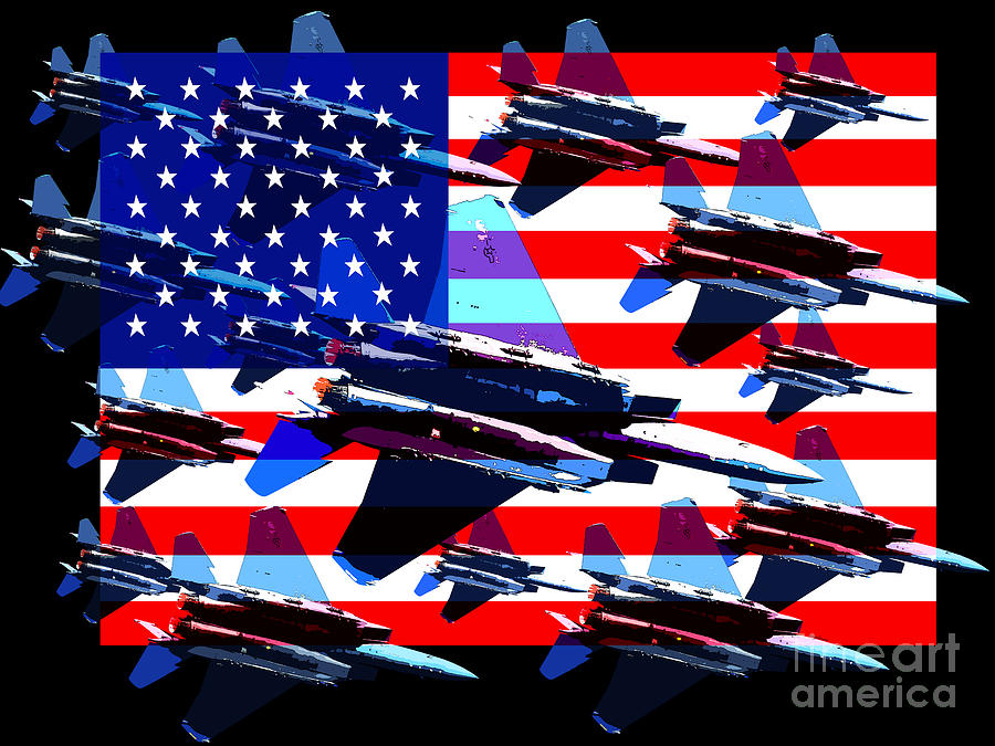Independence Day Photograph - God Bless America Land Of The Free 2 by Wingsdomain Art and Photography