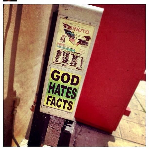 City Photograph - God Hates Facts by Madeleine Claire