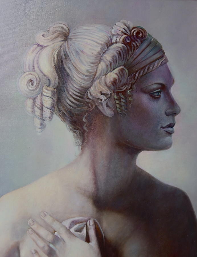 Goddess Detail Painting by Geraldine Arata