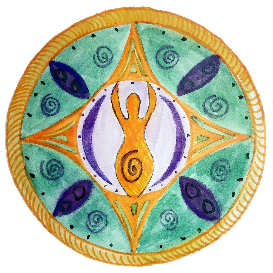 Goddess Mandala Painting by Shelley Bain