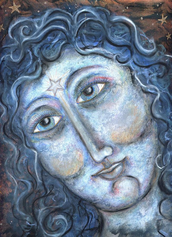 Goddess of the Northern Star Pastel by Suzan  Sommers