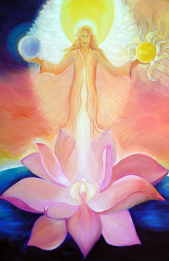 Goddess Sophia Painting by Alex Florschutz