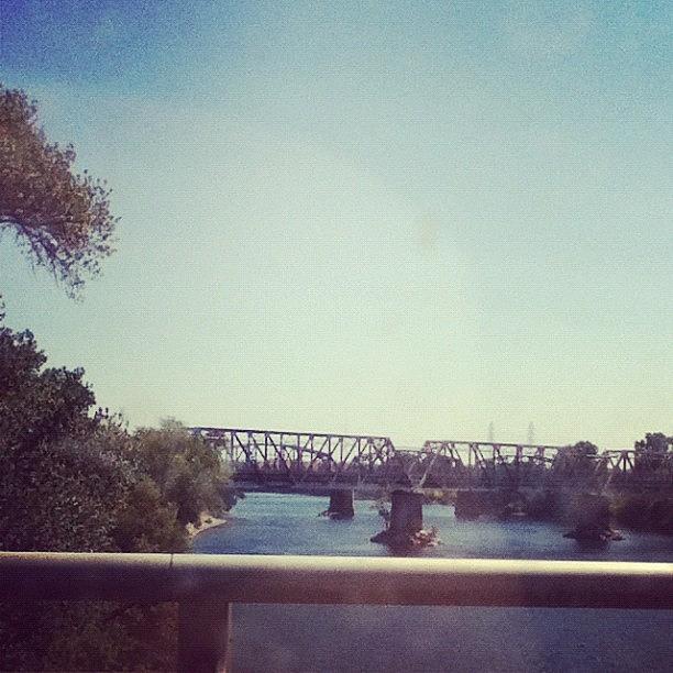 Sacramento Photograph - Going Over A Bridge In Sac. #sac by Samantha Little