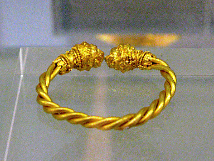 Gold Bracelet Photograph by Andonis Katanos