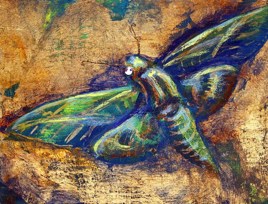 Golden Moth Mixed Media by Ashley Kujan