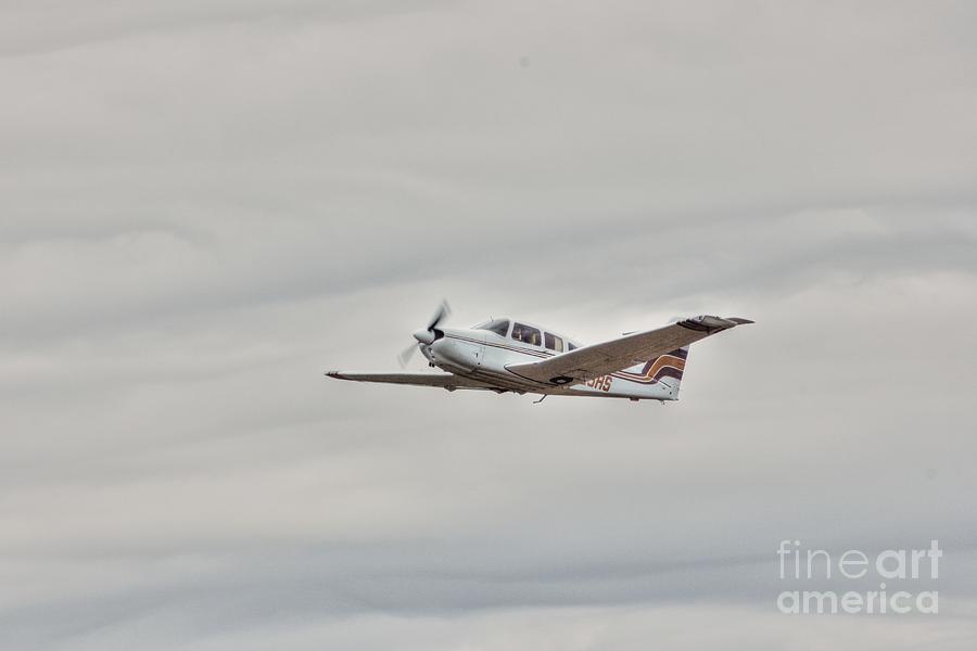 Gold Plane in the Clouds HDR Airplane Pictures Photos Aircraft Photograph HDR Photo Picture  Photograph by Al Nolan