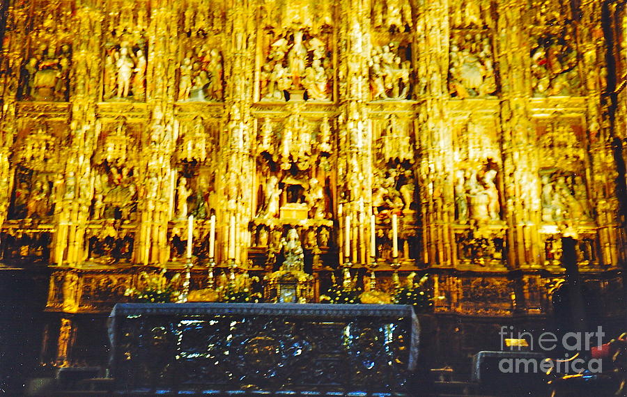 Golden Altar Photograph by Barbara Plattenburg
