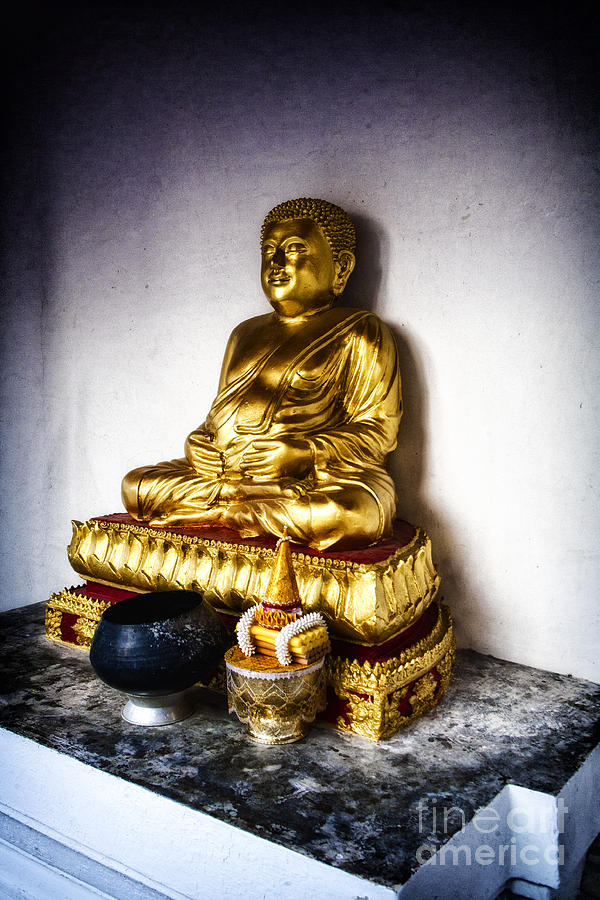 Golden Buddha Photograph by Thanh Tran