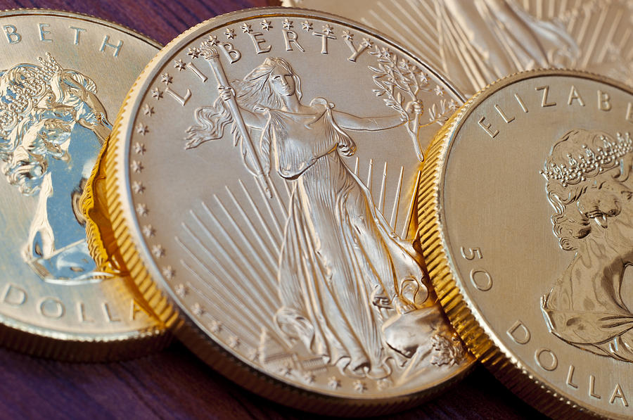 Golden Coins II Photograph by Joe Carini - Printscapes