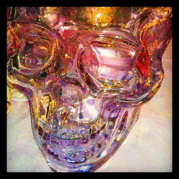 Abstract Photograph - Golden Death - Skull #abstract #android by Marianne Dow