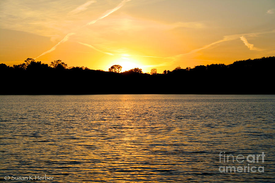Sunset Photograph - Golden Evening by Susan Herber