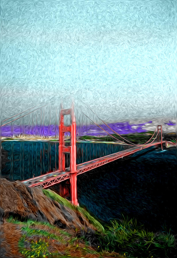 Golden Gate Bridge - 5 Photograph by Larry Mulvehill