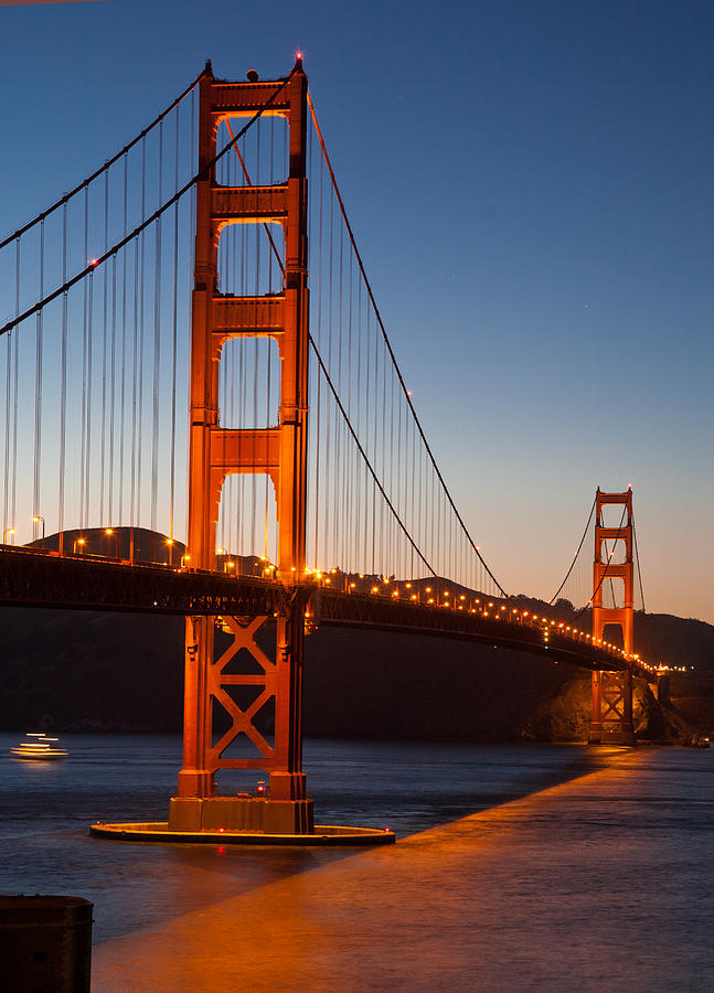 San Francisco Photograph - Golden Gate Bridge at Dusk by Matthew Bamberg