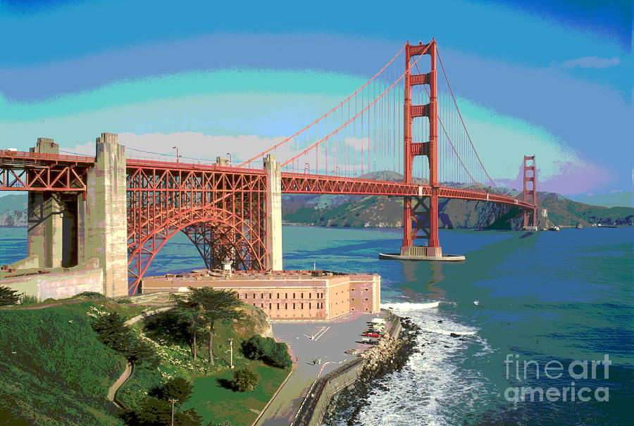 Golden Gate Bridge Bay Side Photograph by Padre Art