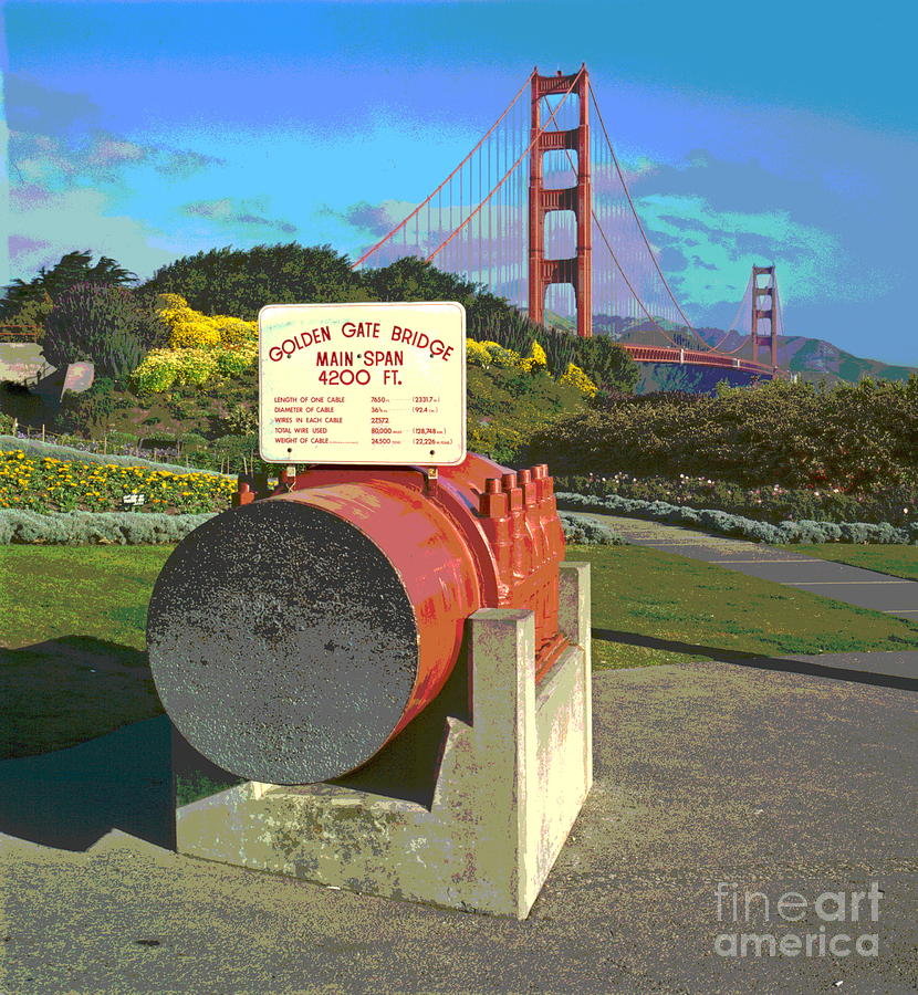 Golden Gate Bridge Cable Section Photograph by Padre Art