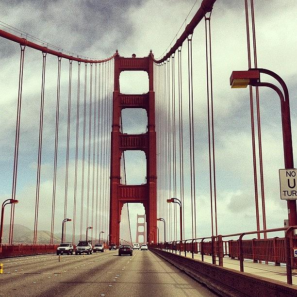 California Photograph - Golden Gate Bridge #iphone #california by Lisa Thomas